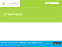 Tablet Screenshot of careers.nacas.org